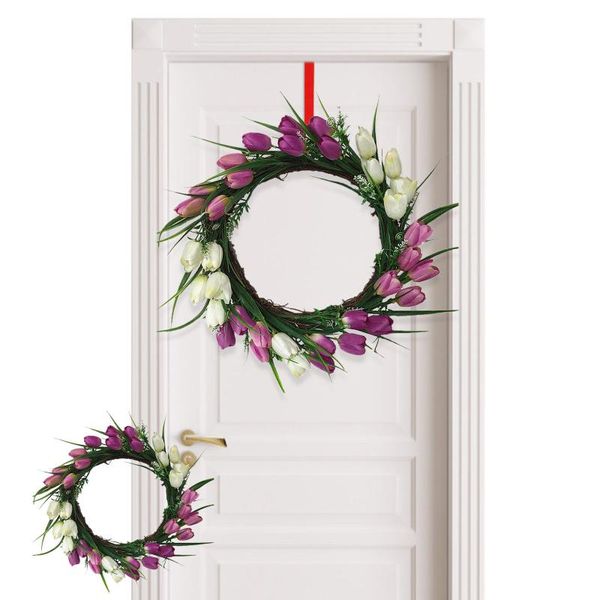 european-style simulation tulip plastic garland rattan ring ornaments long leaf wedding party home decoration #10 decorative flowers & wreat
european-style simulation tulip plastic garland rattan ring ornaments long leaf wedding party home decoration #10 decorative flowers & wreat