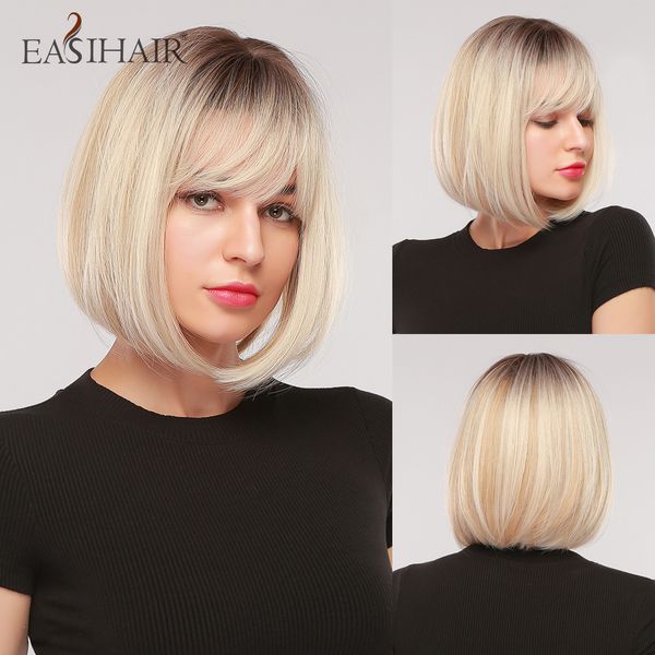 natural hair bob wigs light blonde straight wavy bob synthetic wigs heat resistant cosplay wig daily, Black
natural hair bob wigs light blonde straight wavy bob synthetic wigs heat resistant cosplay wig daily, Black