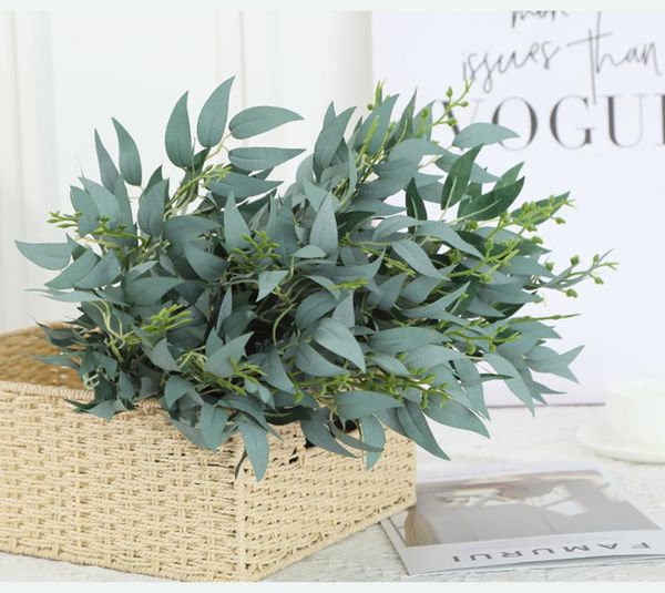 decorative flowers & wreaths 52cm faux leaf lifelike willow plastic artificial plant fake stem for wedding decor home
decorative flowers & wreaths 52cm faux leaf lifelike willow plastic artificial plant fake stem for wedding decor home