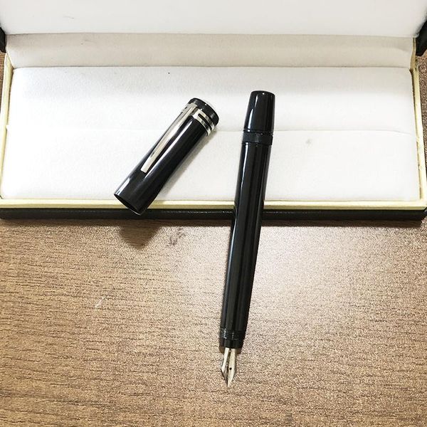 fountain pen 14k retractable nib metal black caligraphy ink pens korean stationery 
fountain pen 14k retractable nib metal black caligraphy ink pens korean stationery