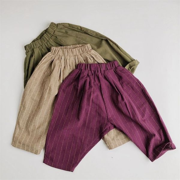 1-6yrs kids baby boys girls loose vertical stripe pants children's clothing autumn casual pant children 210521, Blue
1-6yrs kids baby boys girls loose vertical stripe pants children's clothing autumn casual pant children 210521, Blue