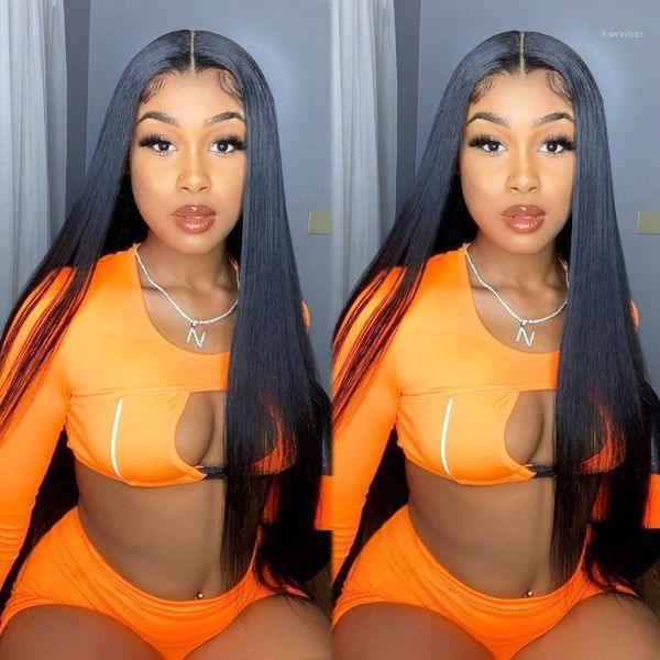 13x4 lace frontal wig glueless front human hair wigs pre plucked brazilian 180 density straight1, Black;brown
13x4 lace frontal wig glueless front human hair wigs pre plucked brazilian 180 density straight1, Black;brown