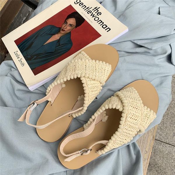 slippers luck a flat bottom cross belt sandals female summer roman boho national wind soft holiday beach wear, Black
slippers luck a flat bottom cross belt sandals female summer roman boho national wind soft holiday beach wear, Black