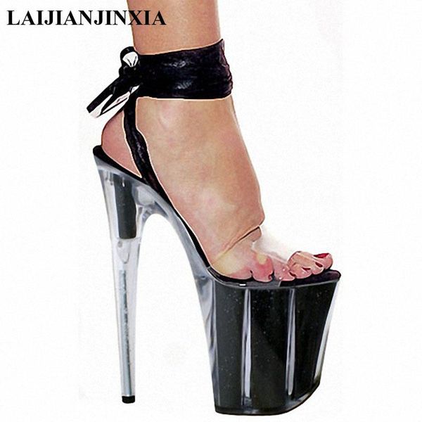 open toe 20cm high heel shoes t-strap platform sandal woman 2021 summer cutouts dress club wear sandals, Black
open toe 20cm high heel shoes t-strap platform sandal woman 2021 summer cutouts dress club wear sandals, Black
