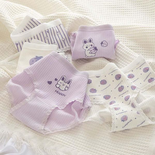 women's panties sweet cute style purple girl cartoon strawberry pure cotton mid-waist breathable comfortable, Black;pink
women's panties sweet cute style purple girl cartoon strawberry pure cotton mid-waist breathable comfortable, Black;pink