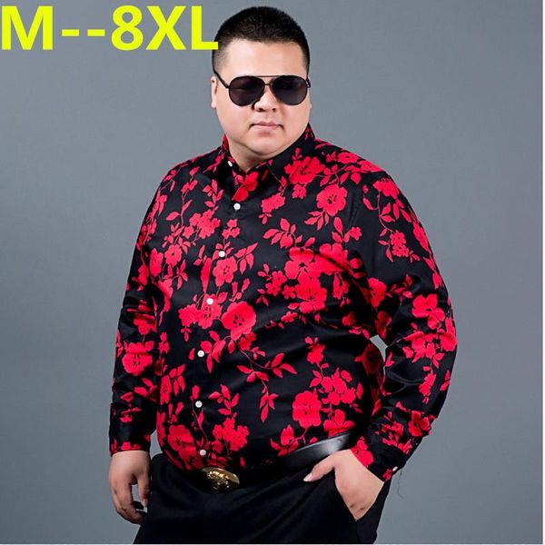 men's casual shirts 10xl 8xl 6xl 5xl 4xl autumn flower printed long sleeve men camisa male loose vintage linen shirt, White;black
men's casual shirts 10xl 8xl 6xl 5xl 4xl autumn flower printed long sleeve men camisa male loose vintage linen shirt, White;black