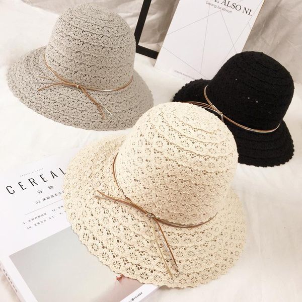 the soft hollow foldable lace ladies woven straw hat dome sun fisherman basin wide brim hats, Blue;gray
the soft hollow foldable lace ladies woven straw hat dome sun fisherman basin wide brim hats, Blue;gray