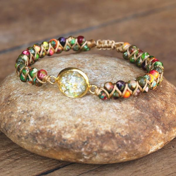 charm bracelets women men handmade diy friendship jewelry orgonite braided bracelet boho yoga beaded string warp, Golden;silver
charm bracelets women men handmade diy friendship jewelry orgonite braided bracelet boho yoga beaded string warp, Golden;silver