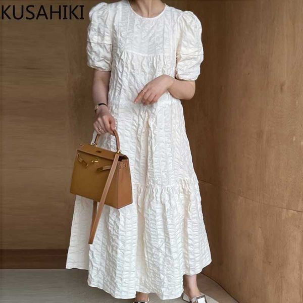 kusahiki summer sweet puff sleeve woman dress korean causal o-neck vestidos femme high waist a-line dresses 6j363 210602, Black;gray
kusahiki summer sweet puff sleeve woman dress korean causal o-neck vestidos femme high waist a-line dresses 6j363 210602, Black;gray