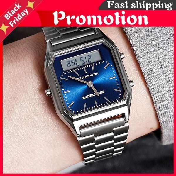 wristwatches 2021 men watches retro stainless steel band digital display erkek kol saati zegarek damski relogios, Slivery;brown
wristwatches 2021 men watches retro stainless steel band digital display erkek kol saati zegarek damski relogios, Slivery;brown