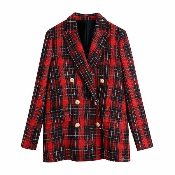 women's suits & blazers 2021 autumn women black and red lattice double-breasted female check coat office work suit jacket fashion outer, White;black
women's suits & blazers 2021 autumn women black and red lattice double-breasted female check coat office work suit jacket fashion outer, White;black