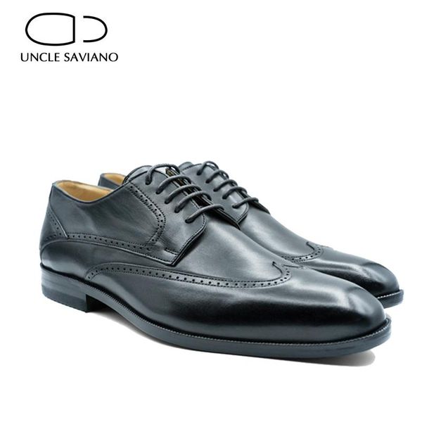 dress shoes uncle saviano derby office genuine leather man business handmade designer luxury shoe fashion wedding for men, Black
dress shoes uncle saviano derby office genuine leather man business handmade designer luxury shoe fashion wedding for men, Black