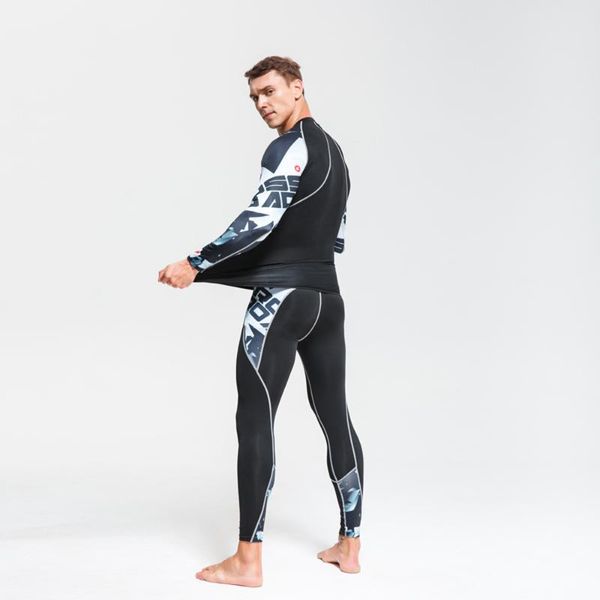 men's thermal underwear brand winter tracksuit men clothing tights male long johns quick dry fitness rashgarda for set, Black;white 
men's thermal underwear brand winter tracksuit men clothing tights male long johns quick dry fitness rashgarda for set, Black;white