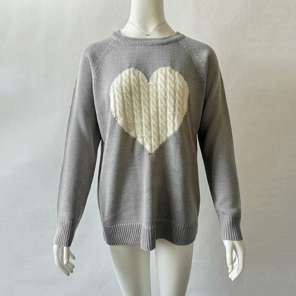 spring winter women sweaters heart pattern printed long sleeve o-neck lovely pullovers knitted loose women's, White;black
spring winter women sweaters heart pattern printed long sleeve o-neck lovely pullovers knitted loose women's, White;black