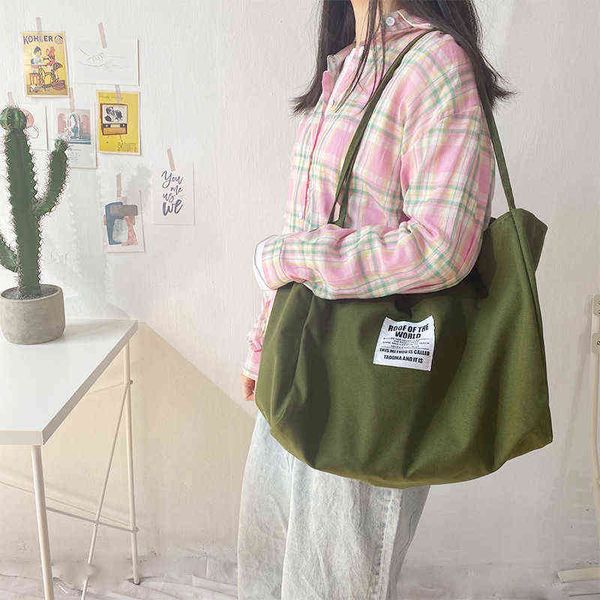 shopping s women's korean casual big women canvas tote high-capacity shopper cool shoulder female new bagbags bolsa 220310
shopping s women's korean casual big women canvas tote high-capacity shopper cool shoulder female new bagbags bolsa 220310
