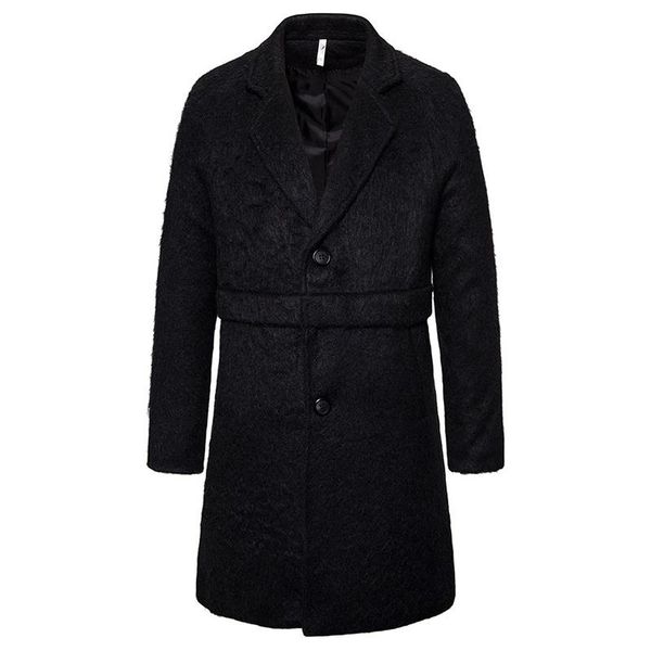 men's wool & blends autumn winter black trench coat men korean style long woolen overcoat male single breasted jacket casual windbreake
men's wool & blends autumn winter black trench coat men korean style long woolen overcoat male single breasted jacket casual windbreake