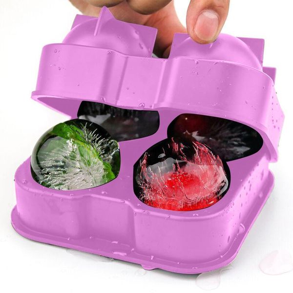 baking moulds silicone mold 4-ball ice tray ball special for bartending 
baking moulds silicone mold 4-ball ice tray ball special for bartending