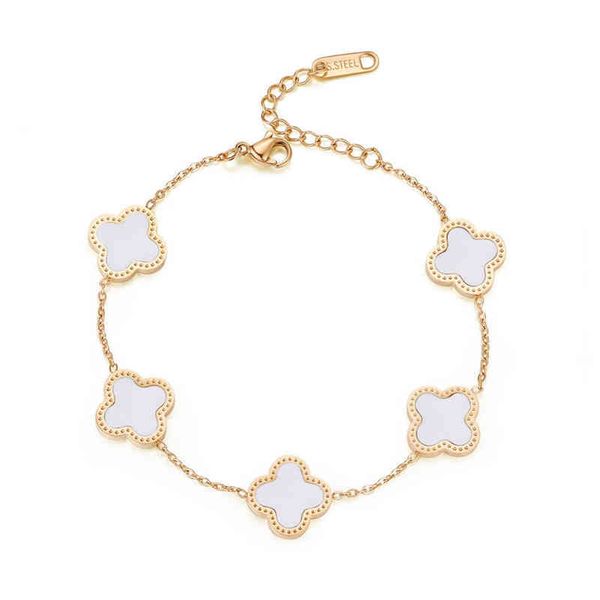 clover bracelet wholale jewelry luxury gift stainls steel 18k gold women lucky flower bracelet, Golden;silver
clover bracelet wholale jewelry luxury gift stainls steel 18k gold women lucky flower bracelet, Golden;silver