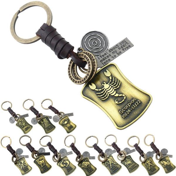 keychains vintage hand-woven 12 constellation cowhide keychain fashion personality car key pendant men jewelry women birthday gifts, Silver
keychains vintage hand-woven 12 constellation cowhide keychain fashion personality car key pendant men jewelry women birthday gifts, Silver