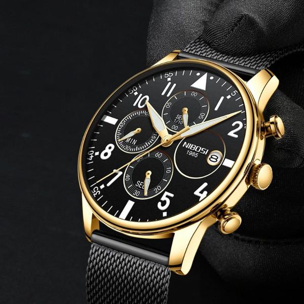 wristwatches nibosi 2021 men's quartz watches fashion big dial clock mess belt waterproof sports watch men, Slivery;brown
wristwatches nibosi 2021 men's quartz watches fashion big dial clock mess belt waterproof sports watch men, Slivery;brown