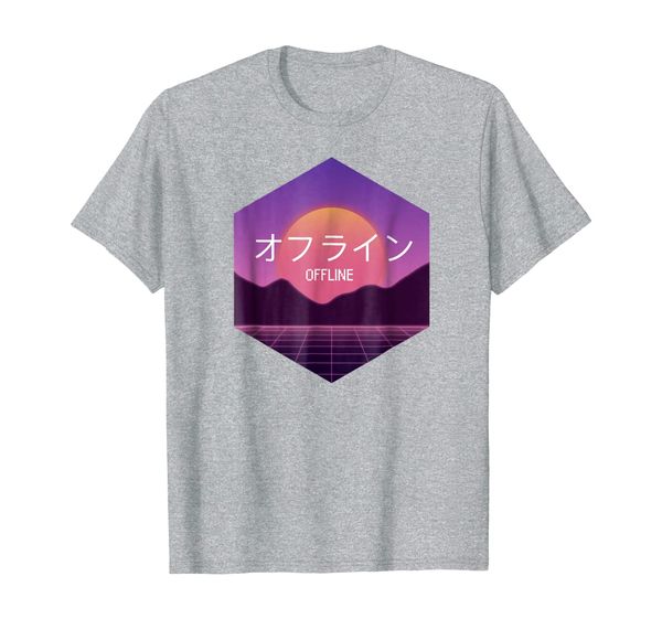 80s aesthetic sadboys vaporwave 'offline' t-shirt with kanji, White;black
80s aesthetic sadboys vaporwave 'offline' t-shirt with kanji, White;black