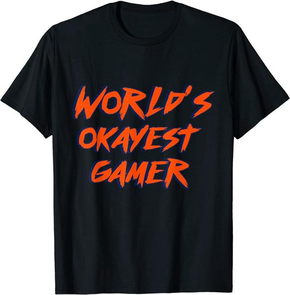 men's t-shirts 2021 summer t-shirt world's okayest gamer letter print pattern loose o-neck high-quality short-sleeved, White;black
men's t-shirts 2021 summer t-shirt world's okayest gamer letter print pattern loose o-neck high-quality short-sleeved, White;black
