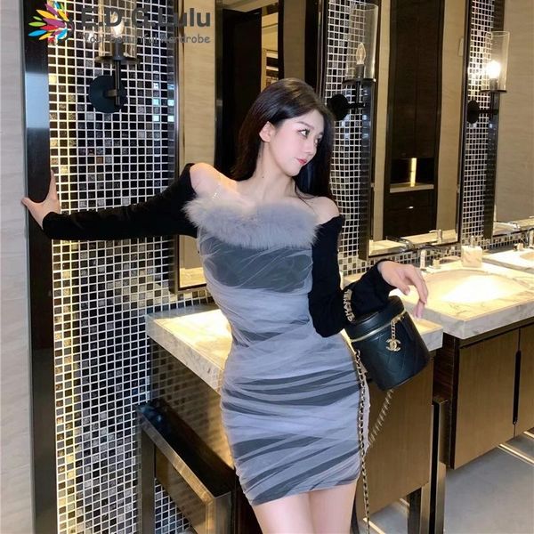 casual dresses edglulu feather square collar off shoulder long sleeve bodycon dress elegant black patchwork mesh ruched party 1123, Black;gray
casual dresses edglulu feather square collar off shoulder long sleeve bodycon dress elegant black patchwork mesh ruched party 1123, Black;gray