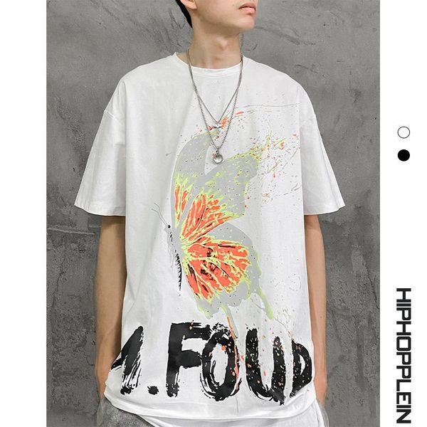 men's t-shirts harajuku oversized t shirt butterfly print short sleeved cotton round neck loose tide brand wild mens shirts, White;black
men's t-shirts harajuku oversized t shirt butterfly print short sleeved cotton round neck loose tide brand wild mens shirts, White;black