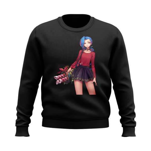 sweater lol battle of two cities flower girl pattern casual party style round neck autumn/winter hoodless sweater, Black
sweater lol battle of two cities flower girl pattern casual party style round neck autumn/winter hoodless sweater, Black