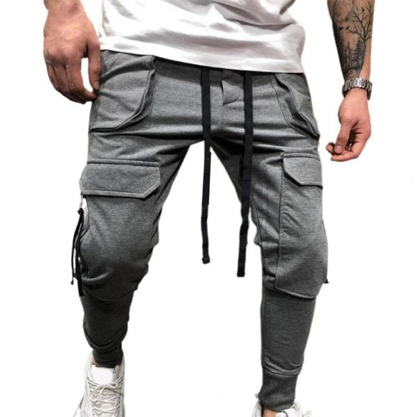 men's pants handsome training trousers men large pockets all-match cargo mid waist sports fitness sweatpants, Black
men's pants handsome training trousers men large pockets all-match cargo mid waist sports fitness sweatpants, Black