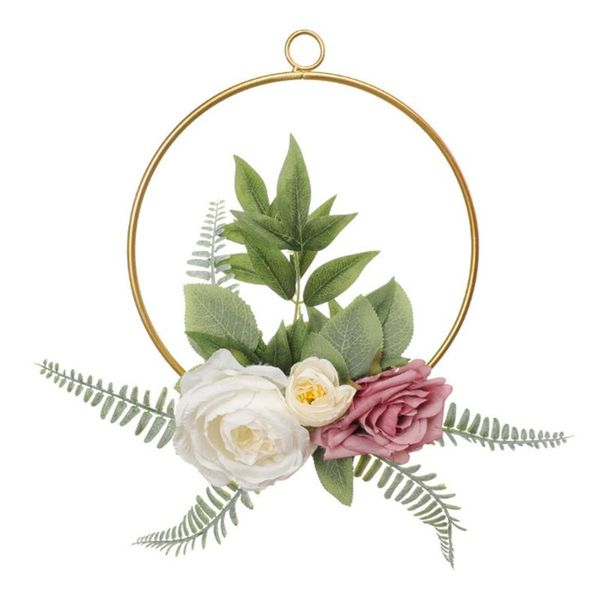 decorative flowers & wreaths nordic geometric artificial rose flower wreath handmade garland for front door wall wedding party farmhouse dro
decorative flowers & wreaths nordic geometric artificial rose flower wreath handmade garland for front door wall wedding party farmhouse dro
