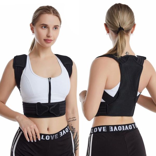 waist support adjustable posture correction belt back corrector spine shoulder lumbar protection unisex, Black;gray
waist support adjustable posture correction belt back corrector spine shoulder lumbar protection unisex, Black;gray