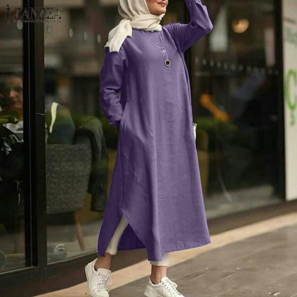 dresses women's islamic dress 2021 elegant muslim sundress casual long sleeve split maxi vestidos female o neck robe plus size, Black;gray
dresses women's islamic dress 2021 elegant muslim sundress casual long sleeve split maxi vestidos female o neck robe plus size, Black;gray