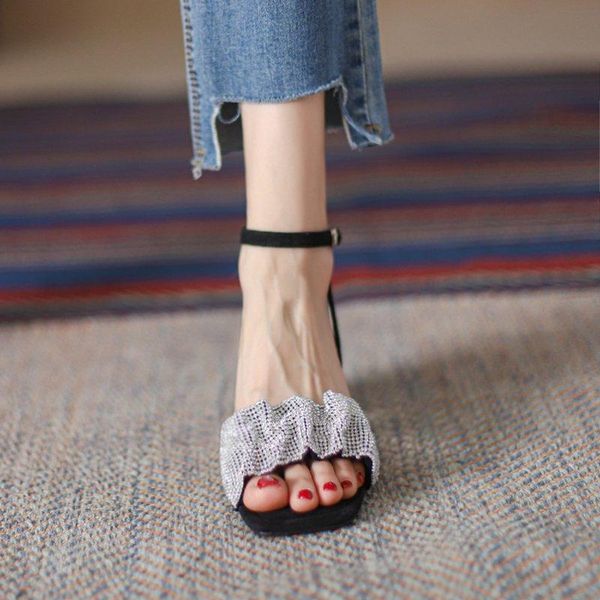 summer buckle women's sandals fashion bling crystal thick heels pumps for female office lady party dancing prom shoes woman, Black
summer buckle women's sandals fashion bling crystal thick heels pumps for female office lady party dancing prom shoes woman, Black