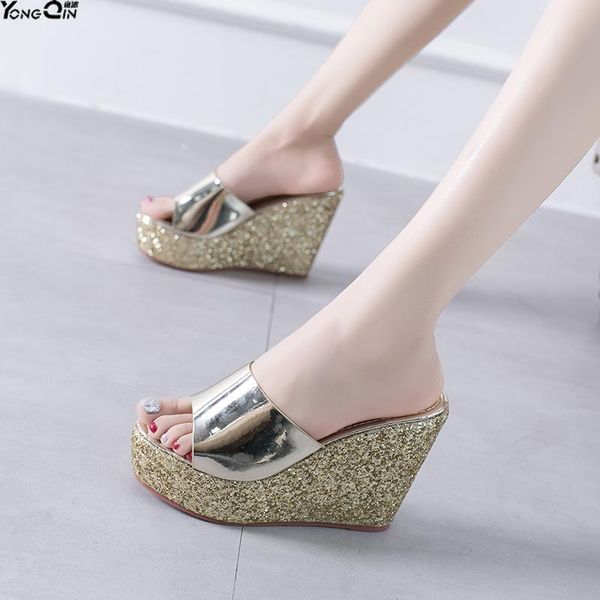 dress shoes spring summer peep toe wedge platform women's sandals wild stiletto, Black
dress shoes spring summer peep toe wedge platform women's sandals wild stiletto, Black