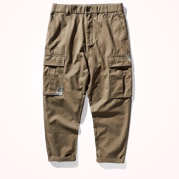 men's pants american retro military style multi-pocket woven tooling fashion washed old elastic waist loose casual khaki trouser, Black
men's pants american retro military style multi-pocket woven tooling fashion washed old elastic waist loose casual khaki trouser, Black
