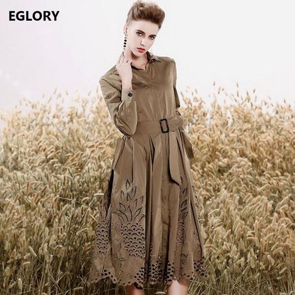 women's trench coats brand vintage women 2021 autumn winter ladies turn-down collar hollow out embroidery belts large windbreaker, Tan;black
women's trench coats brand vintage women 2021 autumn winter ladies turn-down collar hollow out embroidery belts large windbreaker, Tan;black