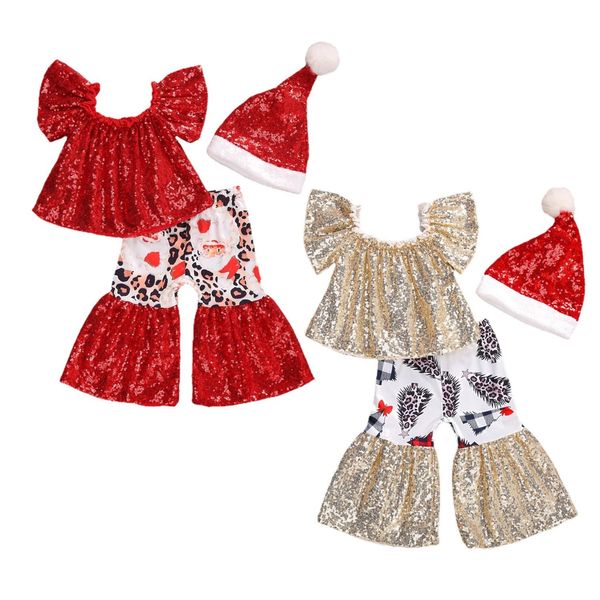6m-4t infant kids baby girls 3pcs christmas clothes set sequin shirt flare pants hats bling bling outfits, White
6m-4t infant kids baby girls 3pcs christmas clothes set sequin shirt flare pants hats bling bling outfits, White