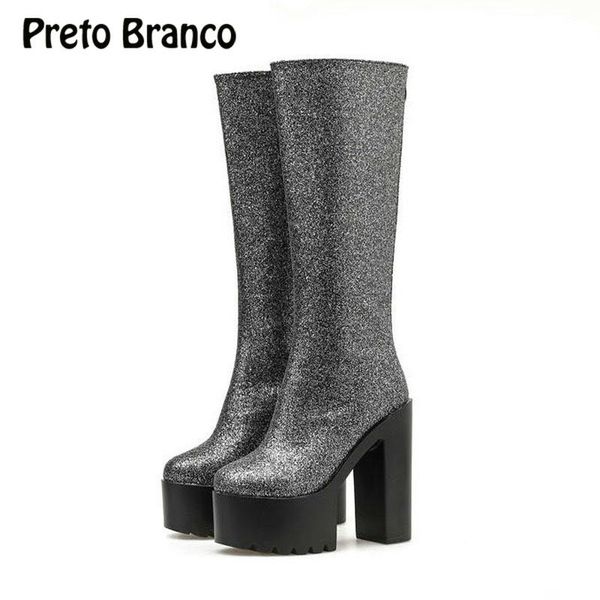 boots preto branco 2021 women platfrom knee high thick heels boot stage catwalk models waterproof platform shoes, Black
boots preto branco 2021 women platfrom knee high thick heels boot stage catwalk models waterproof platform shoes, Black