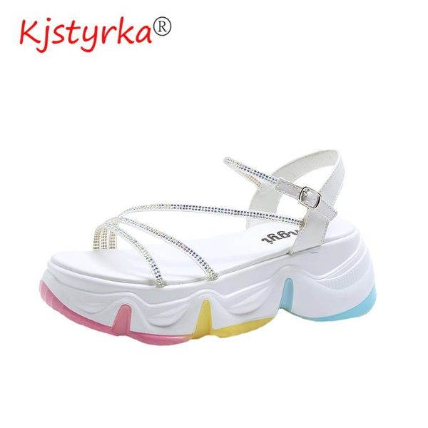 kjstyrka 2021 fashion rome style platform sandals woman beach shoes summer heels magic thick bottom soft casual for students slippers, Black
kjstyrka 2021 fashion rome style platform sandals woman beach shoes summer heels magic thick bottom soft casual for students slippers, Black