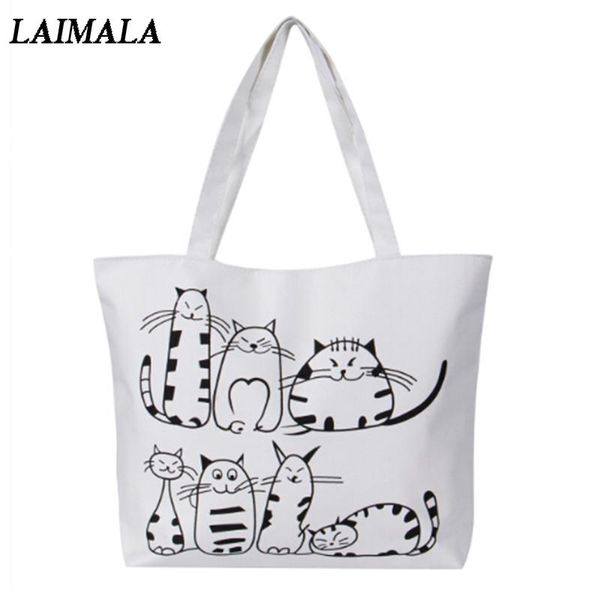 shopping bags women canvas bag cartoon cat printed shoulder female large capacity ladies beach tote handbags
shopping bags women canvas bag cartoon cat printed shoulder female large capacity ladies beach tote handbags