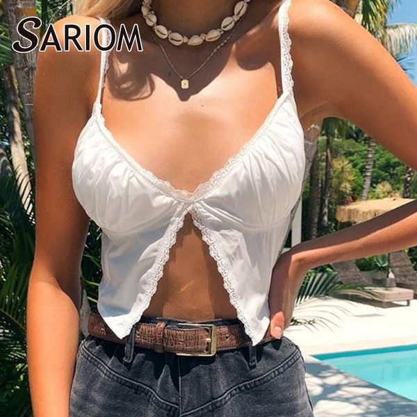 patchwrok lace spaghetti strap women streetwear deep v-neck split cami ladies tees summer cropped camisole women's tanks & cam, White
patchwrok lace spaghetti strap women streetwear deep v-neck split cami ladies tees summer cropped camisole women's tanks & cam, White