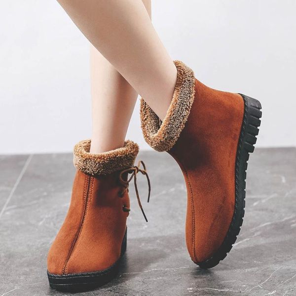 boots sagace women ankle cotton shoes lace-up plus velvet thick keep warm flock flat outdoor work winter snow, Black
boots sagace women ankle cotton shoes lace-up plus velvet thick keep warm flock flat outdoor work winter snow, Black