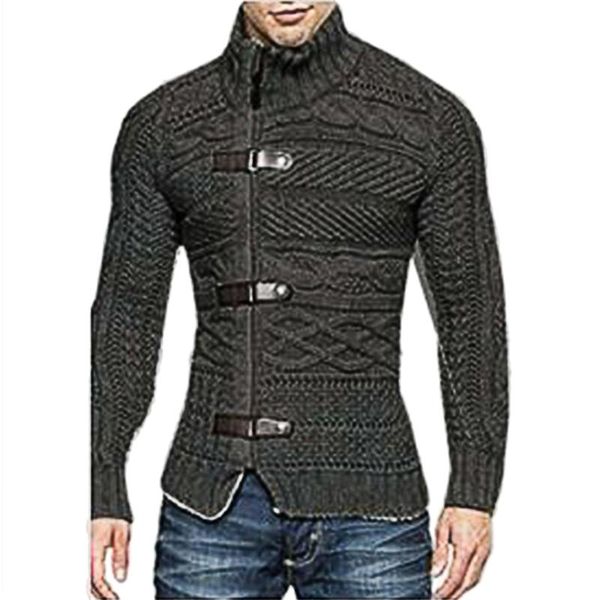 men's sweaters korean fashion autumn winter mens sweater coat casual pullovers cardigan men solid turtleneck slim fit knitting thick cl, White;black
men's sweaters korean fashion autumn winter mens sweater coat casual pullovers cardigan men solid turtleneck slim fit knitting thick cl, White;black