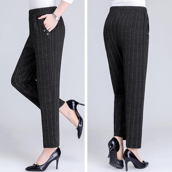 middle-aged women's plaid pants loose high waist autumn winter plus velvet warm outer trousers size womens casual 4xl & capris, Black;white
middle-aged women's plaid pants loose high waist autumn winter plus velvet warm outer trousers size womens casual 4xl & capris, Black;white