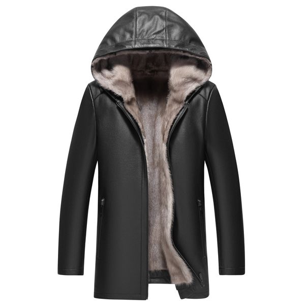 genuine leather mink fur jacket mens winter jackets and coats with fur hood windbreaker outerwear overcoat plus size brown thicken warm sno, Black
genuine leather mink fur jacket mens winter jackets and coats with fur hood windbreaker outerwear overcoat plus size brown thicken warm sno, Black