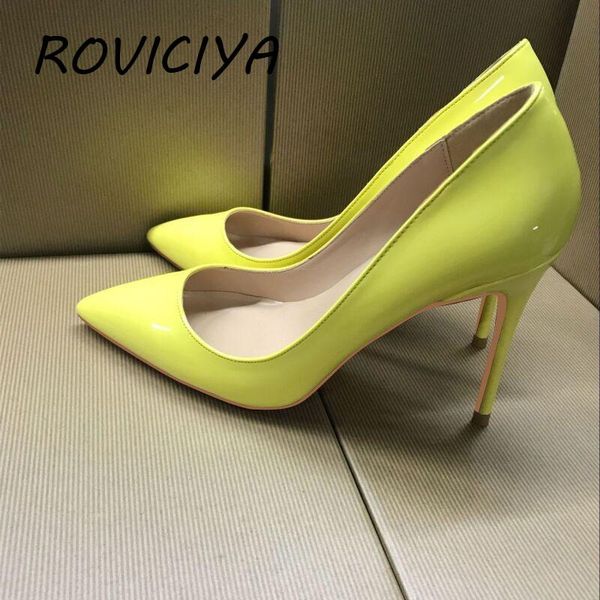 dress shoes yellow 12cm high heeled lady pumps shallow pointed toe woman party women wedding qp090 roviciya, Black
dress shoes yellow 12cm high heeled lady pumps shallow pointed toe woman party women wedding qp090 roviciya, Black
