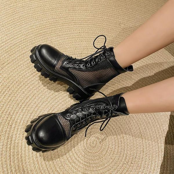 boots designer chunky heels platform ankle women see through mesh net black white round toe shoes oversized
boots designer chunky heels platform ankle women see through mesh net black white round toe shoes oversized