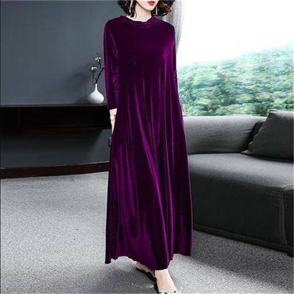 casual dresses winter women turtleneck long maxi velvet dress,plus size 5xl 6xl 7xl elegant sleeves party dress,autunm velour dress, Black;gray
casual dresses winter women turtleneck long maxi velvet dress,plus size 5xl 6xl 7xl elegant sleeves party dress,autunm velour dress, Black;gray