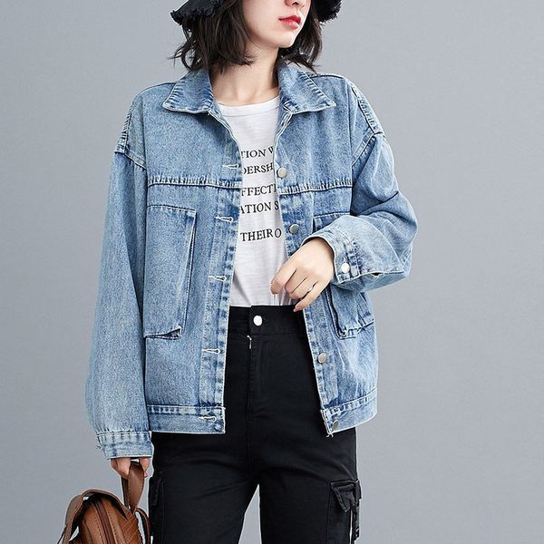 tracksuits afligido washed seam denim short coat plus female size double pocket breasted lapel she long cardigan jeans k1013 3qyh, Gray
tracksuits afligido washed seam denim short coat plus female size double pocket breasted lapel she long cardigan jeans k1013 3qyh, Gray